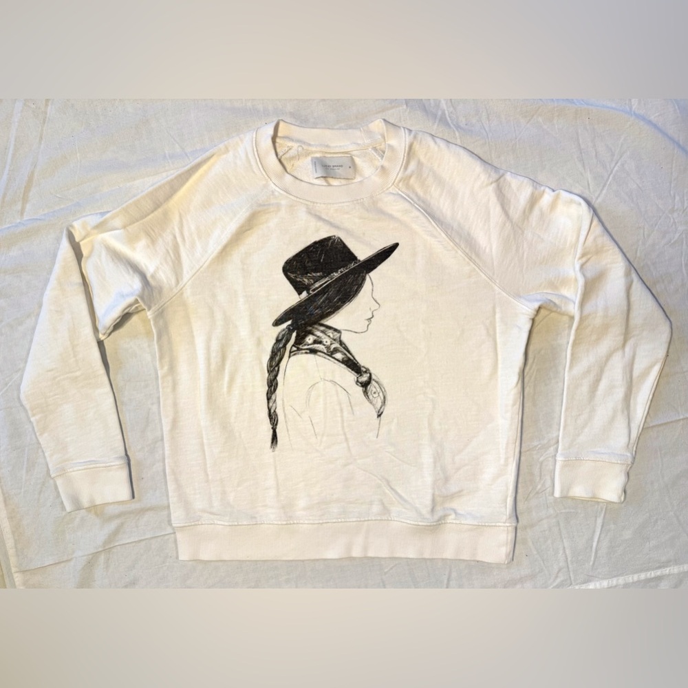 LUCKY BRAND Y2K Vintage Native American Cowgirl Cotton Sweatshirt